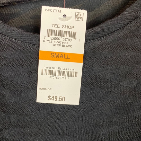 INC Sheer Zebra Print Puff sleeve Top NWT - Picture 3 of 4